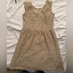 Beige nice lace dress